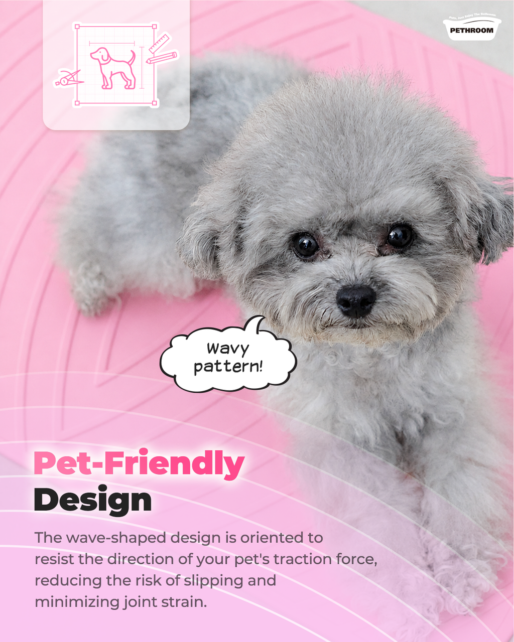 Pink Non-Slip Shower Mat