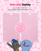 Pink Non-Slip Shower Mat