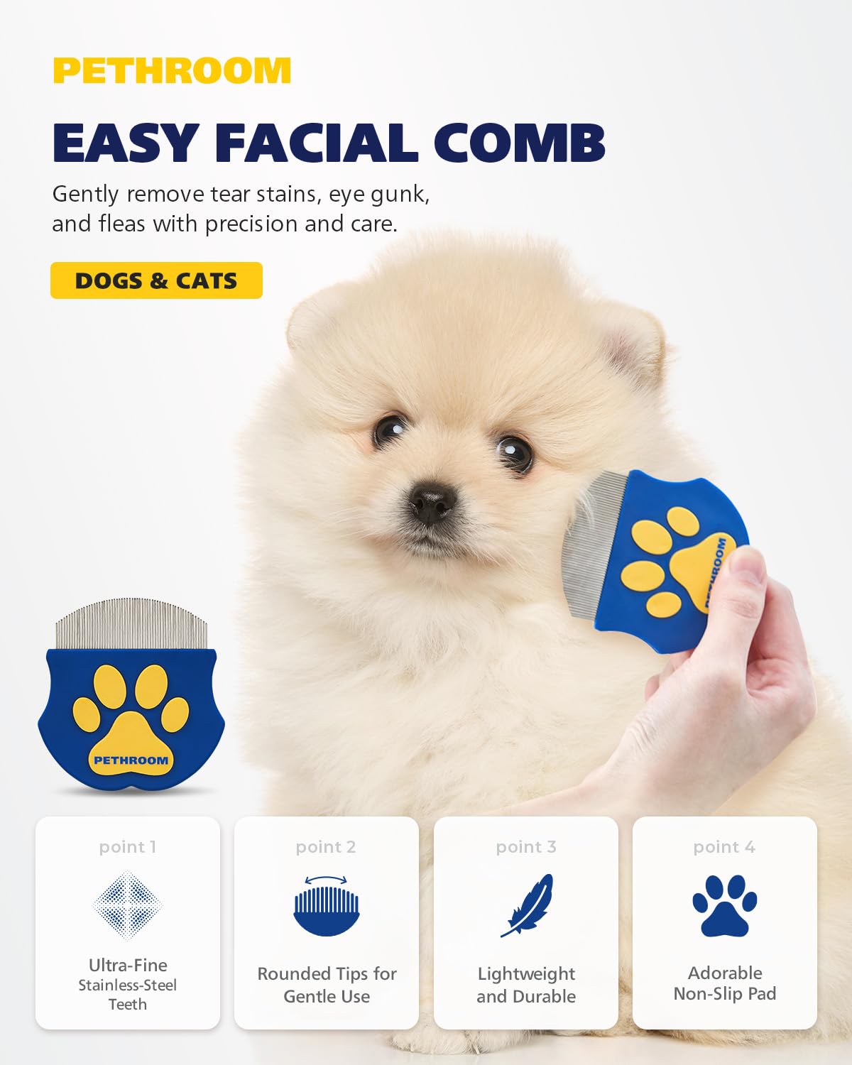 Soft care set - Easy Facial Comb & Healing Slicker Brush