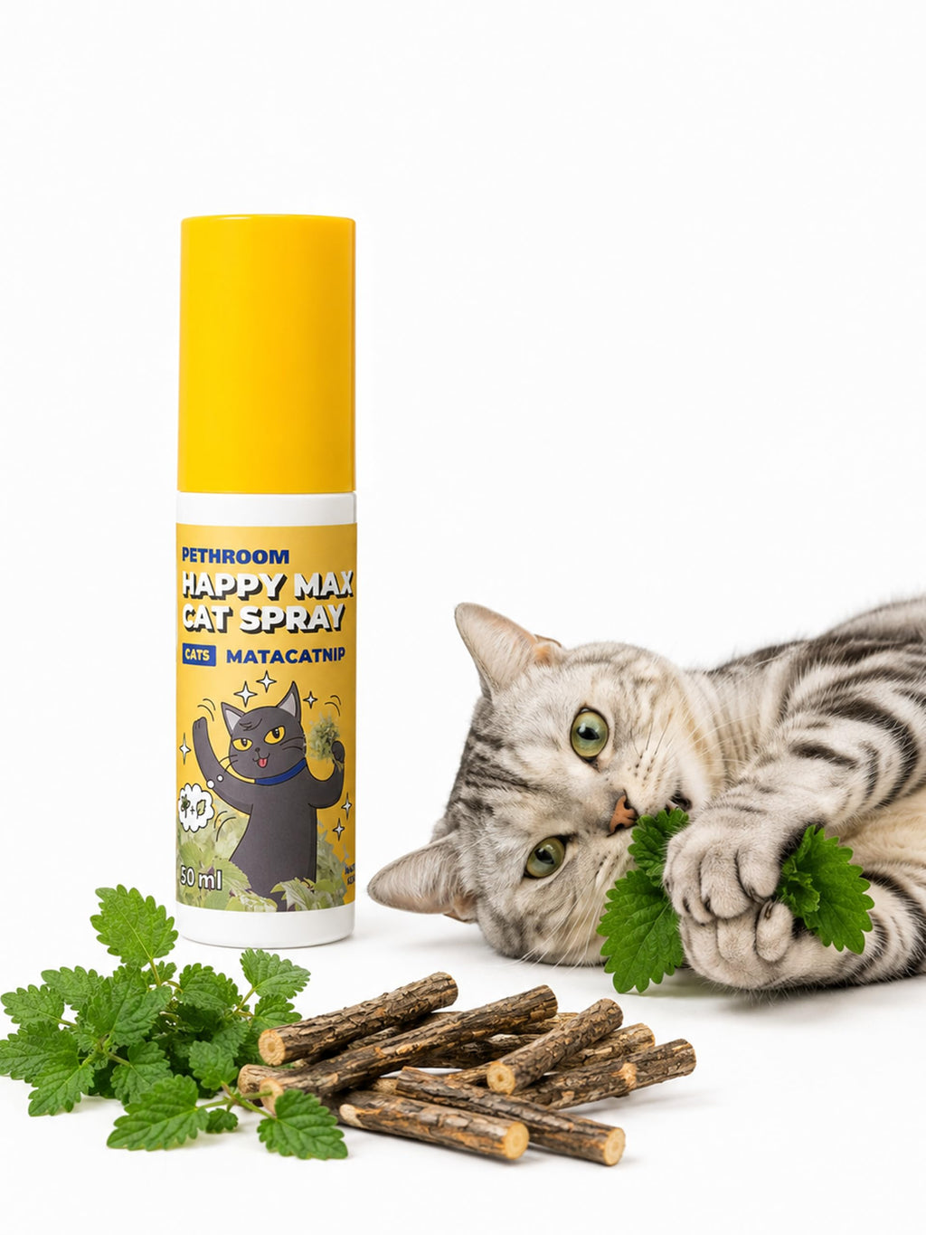 Happy Max Catnip Spray with Silvervine