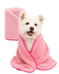 Pink Ultra Absorbent Pet Towel for Dog & Cat (Medium)